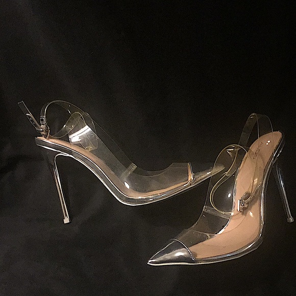 aldo clear heels sandals